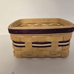 Longaberger 2005 National Sales Leader Team Award Square  Bi-Color Basket